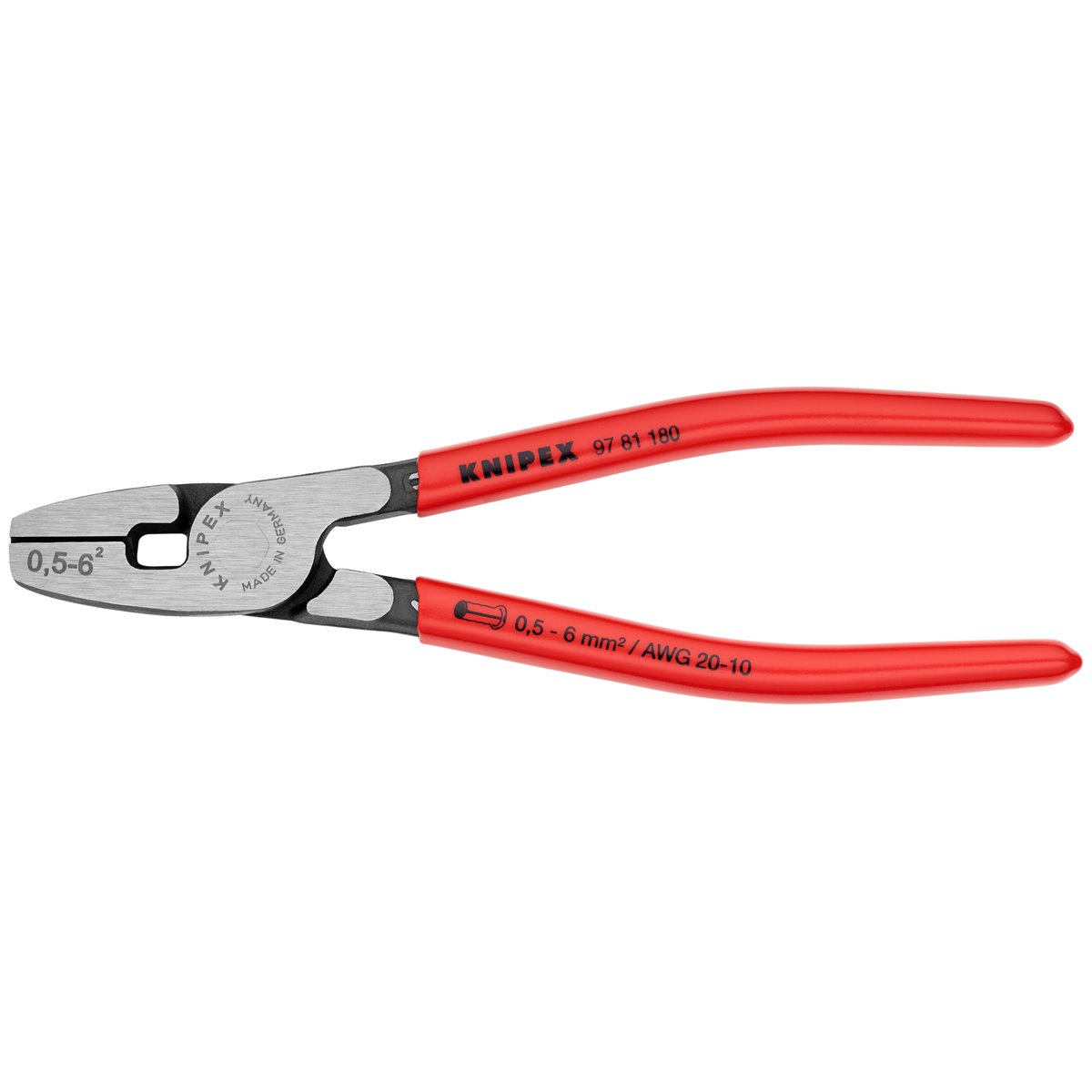 Knipex 97 81 180 CRIMPING PLIERS F. CABLE LINKS 