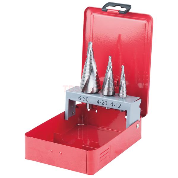 KS-Tools 330.2413 HSS Co 5 Stufenbohrer-Satz,3-tlg 