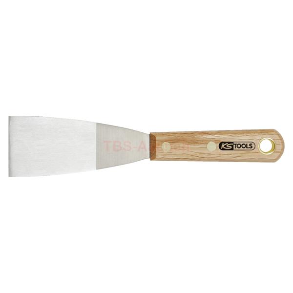 KS-Tools 907.2263 STAINLESS STEEL scraper, 50mm, w ooden handle