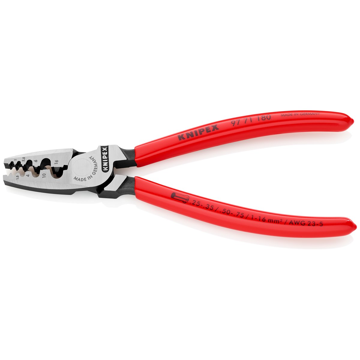 Knipex 97 71 180 Aderendhülsenzange