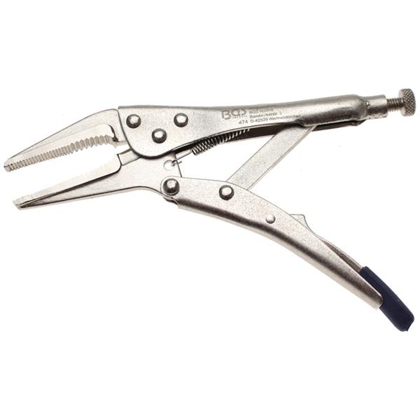 BGS 474 Locking Long Nose Grip Pliers, 170 mm 