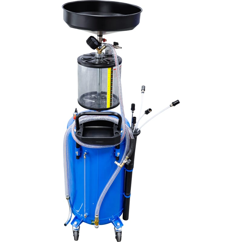 BGS 7003 Air Suction Oil Drainer with Waste Oil Dr ain Receiver, 80 l