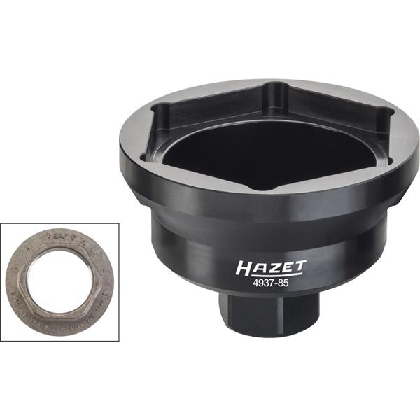 Hazet 4937-85 Commercial vehicle axle nut socket, 6-point, s 85 mm