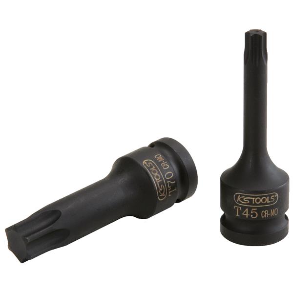 KS-Tools 911.0921 1/2" Impact socket for Torx scre ws, long, T70