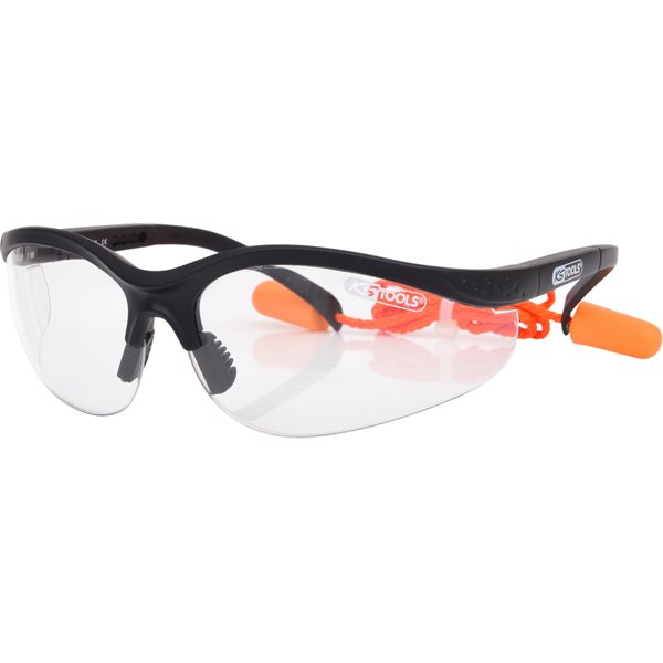 KS-Tools 310.0176 Glasses - transparent with ear p lugs