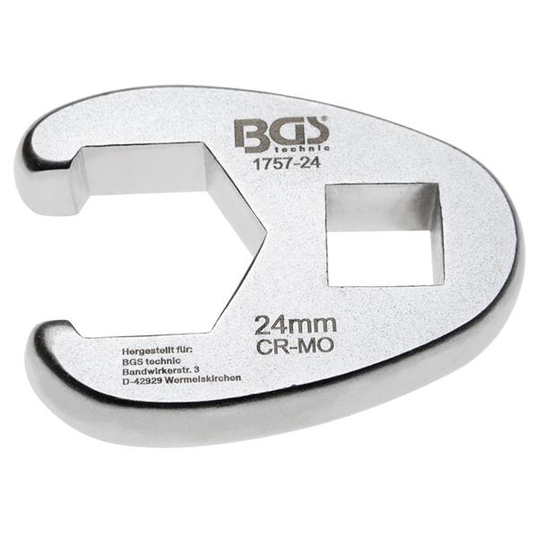 BGS 1757-24 Crowfoot Spanner, 12.5 mm (1/2") Drive , 24 mm