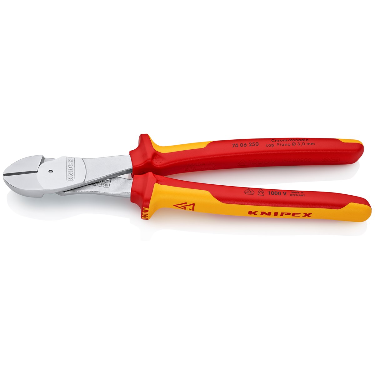 Knipex 74 06 250 Kraftseitenschneider 
