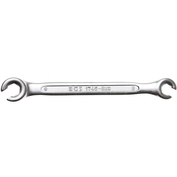 BGS 1745-8X9 Double Ring Spanner, open Type, 8 x 9 mm