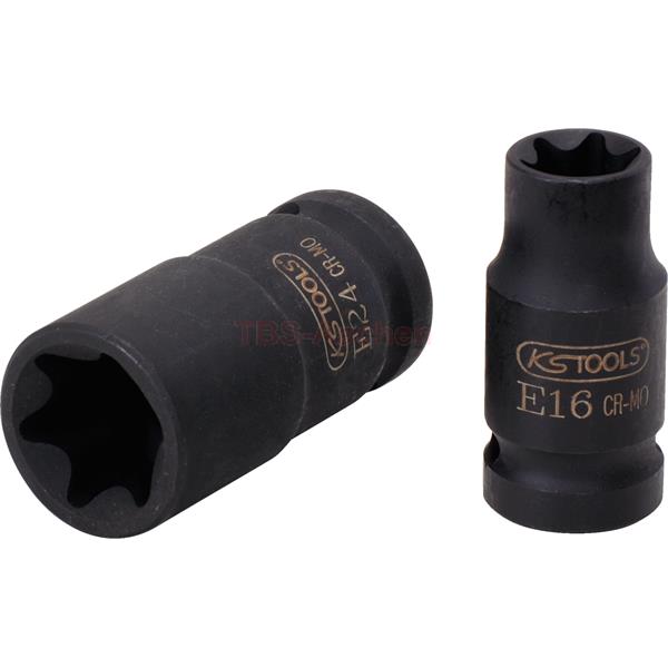 KS-Tools 515.0980 3/8" Torx E impact socket, short , E5