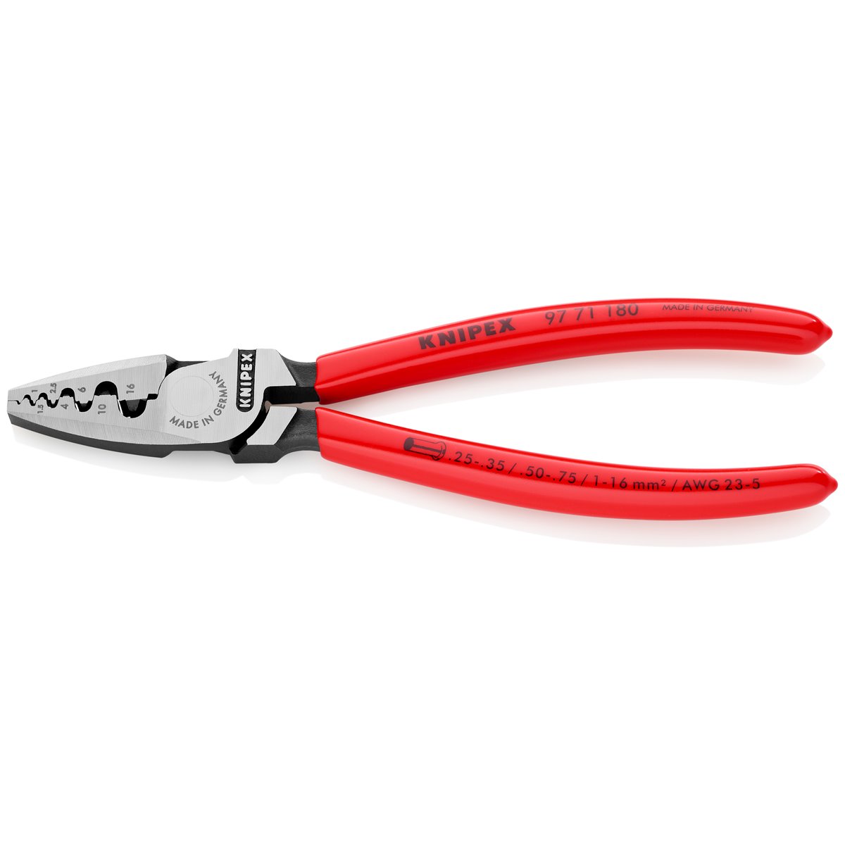 Knipex 97 71 180 Aderendhülsenzange