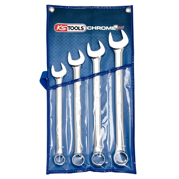KS-Tools 518.0644 CHROME+ Ringmaulschlüssel-Satz,4 