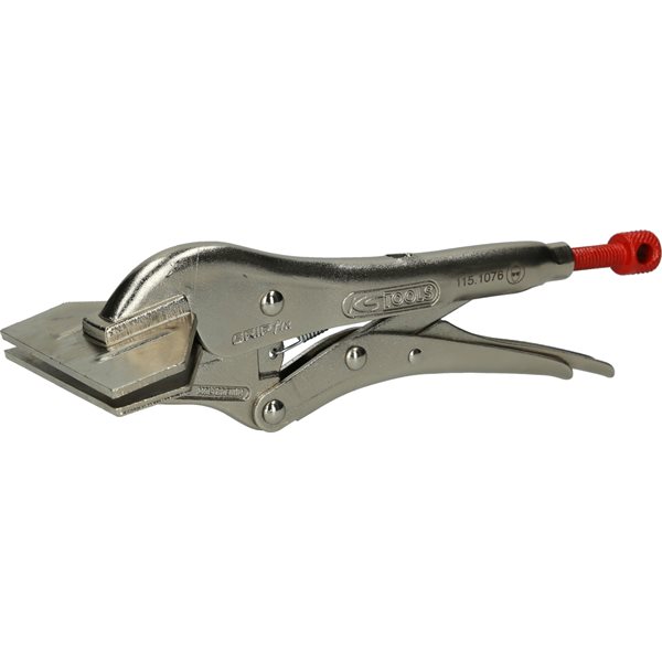 KS-Tools 115.1076 Breitmaul-Flachbacken-Gripzange, 