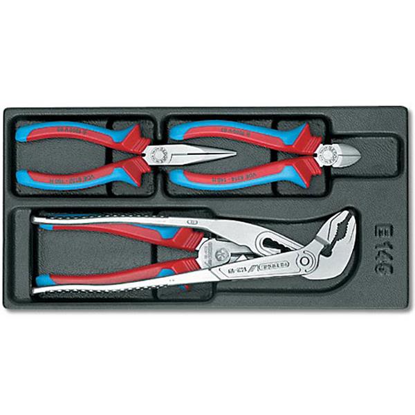 Gedore 1500 ES-VDE 145 VDE pliers set in 1/3 ES to ol module