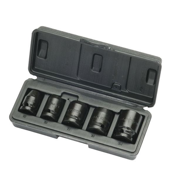Gedore K 19-028 Car impact socket set 1/2" 5 pcs h ex 10-24 mm