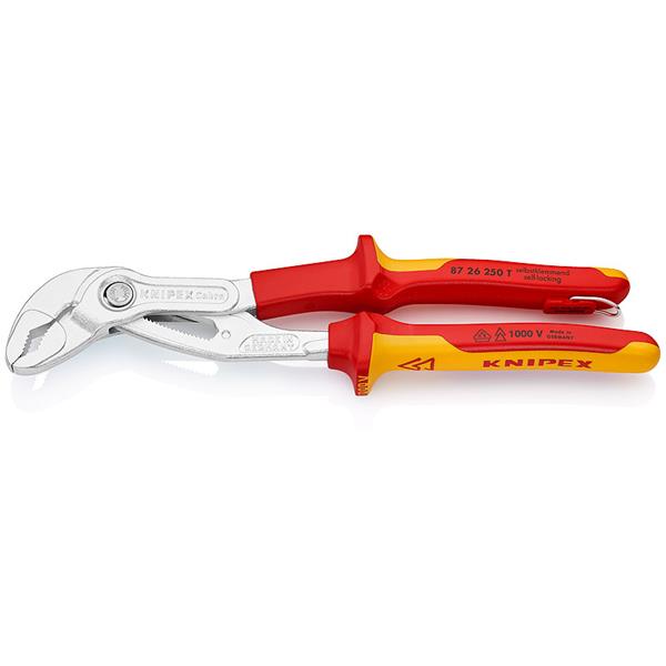 Knipex 87 26 250 T BK Cobra® WaPu isoliert m. Befe stigungsöse