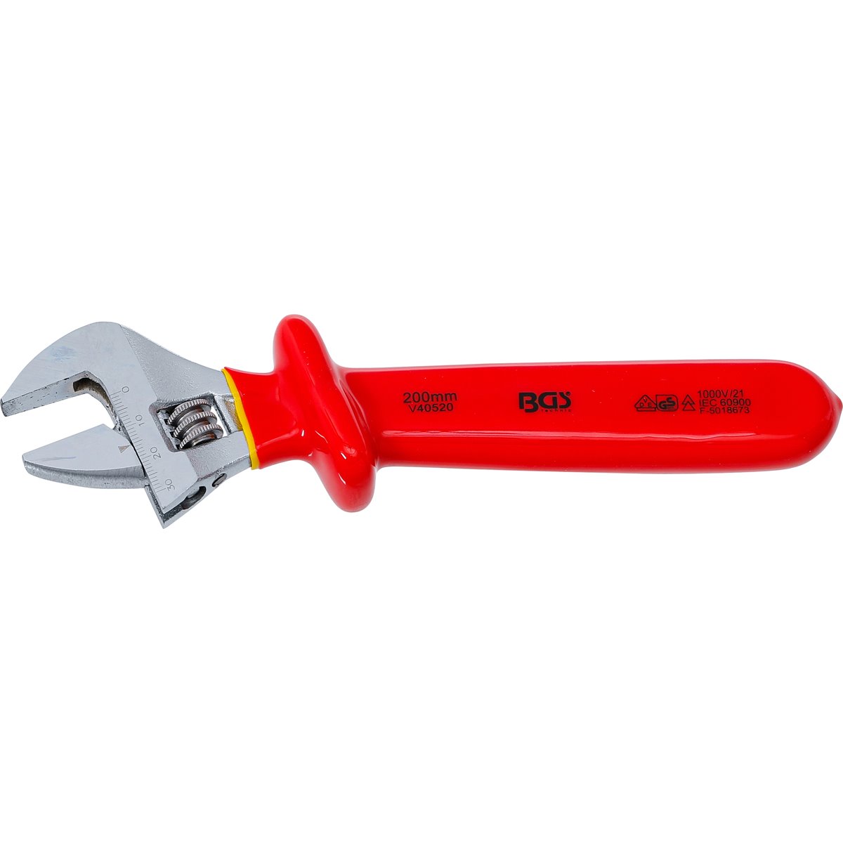 BGS 71097 VDE Adjustable Wrench, max. 34 mm 