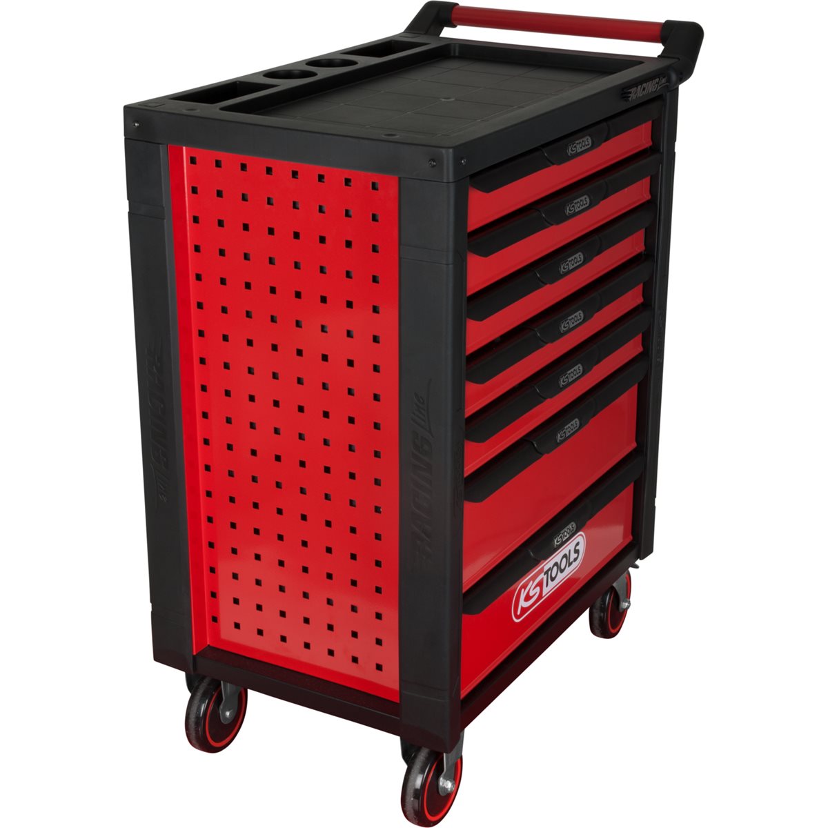 KS-Tools 826.0007 RACINGline BLACK/RED tool cabine t with 7 drawers