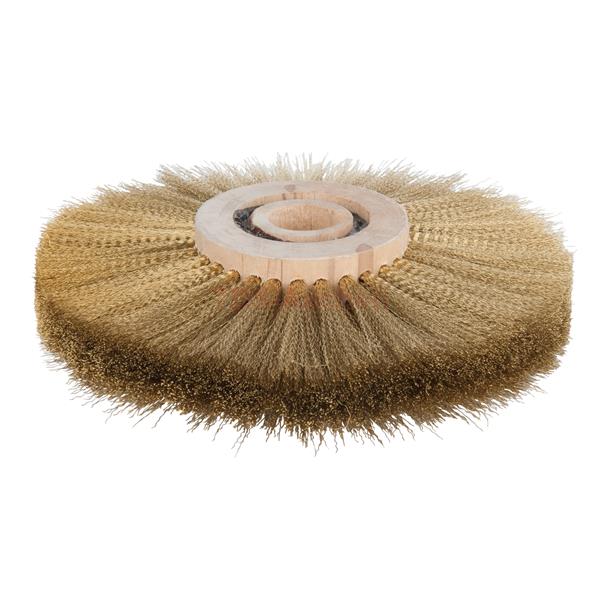 KS-Tools 963.9596 BRONZEplus Rundbürste, ZinnBRONZ Eplusdraht, gewellt, Ø 150 mm