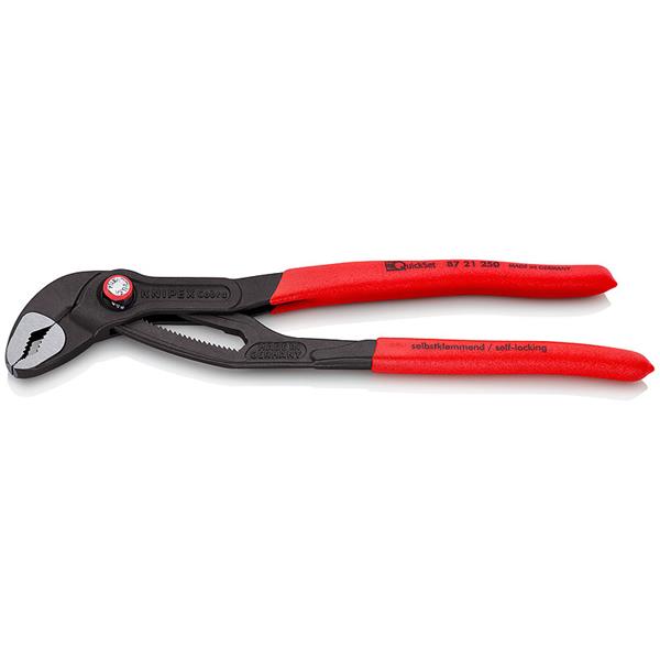 Knipex 87 21 250 Cobra® QuickSet Wasserpumpenzange grau atramentiert