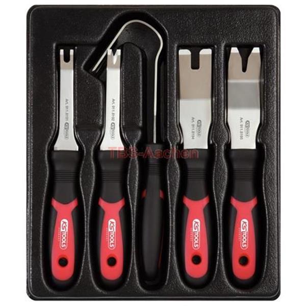 KS-Tools 911.8190 Cliplöser- + Schneidsatz,5-tlg. 