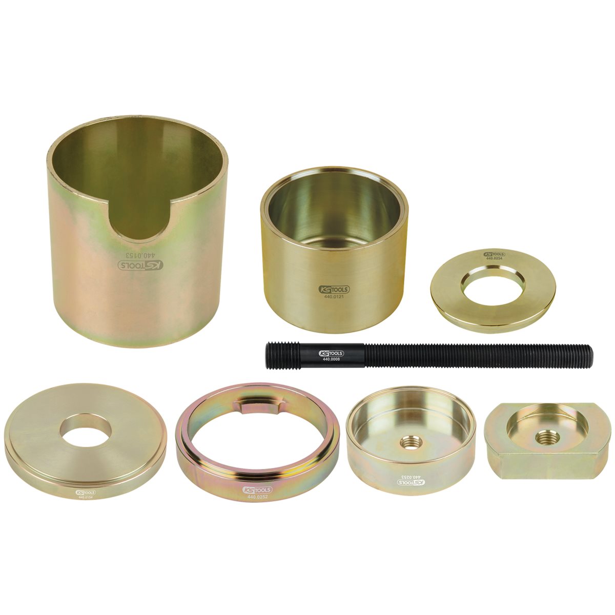 KS-Tools 440.0250 Silentlagerwerkzeug-Satz, 8-tlg. , für BMW X5 Hinterachse