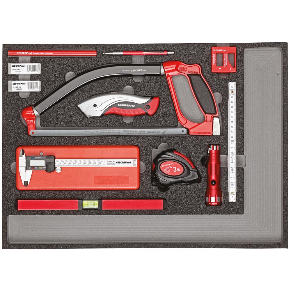 Gedore red R22350004 Tool set meas.+cutter tools 1 