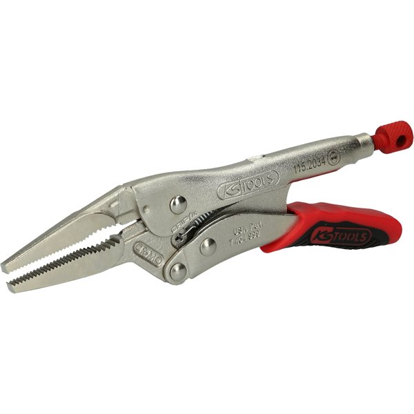 KS-Tools 115.2034 Langbacken-Gripzange mir Easy-Re lease,45mm,L=225mm