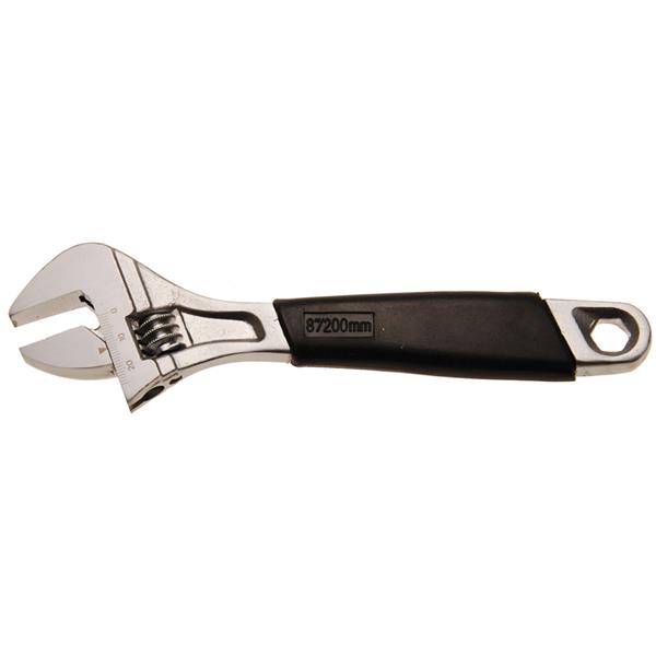 BGS 1441 Adjustable Wrench with soft Rubber Handle , max. 25 mm