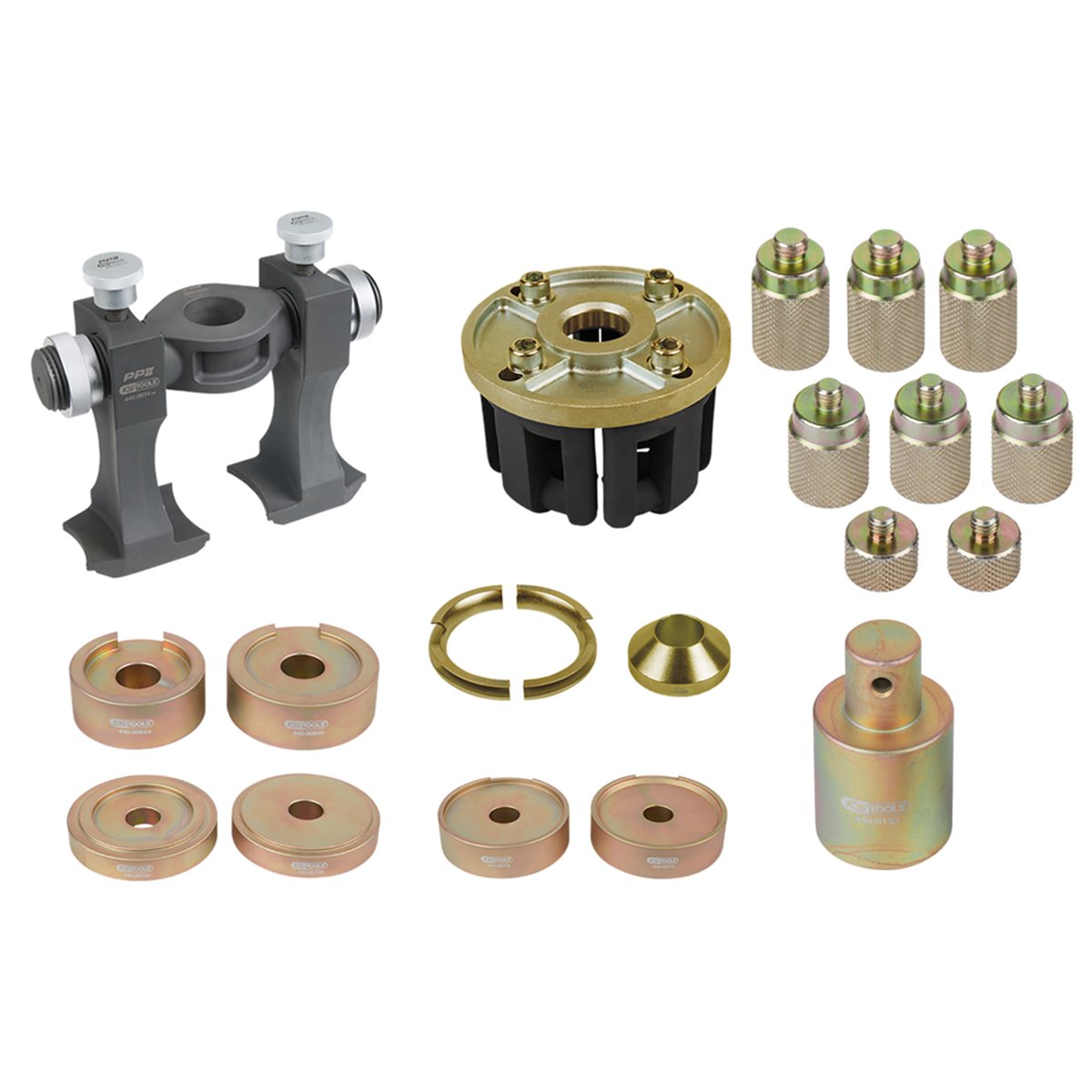 KS-Tools 440.9998 Universal-Werkzeug-Satz zur Komp akt-Radlager-De-/Montage, 33-tlg.