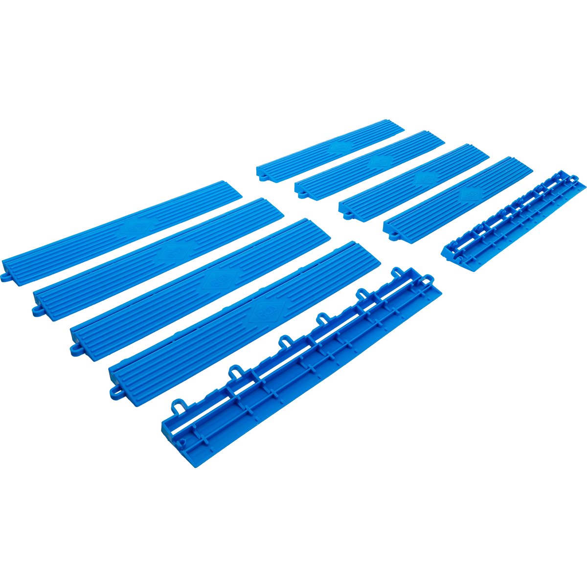 BGS 74547 Plastic Tiles Side Frame Set, Click-Syst em, 400 x 55 x 15 mm, 10-pcs.