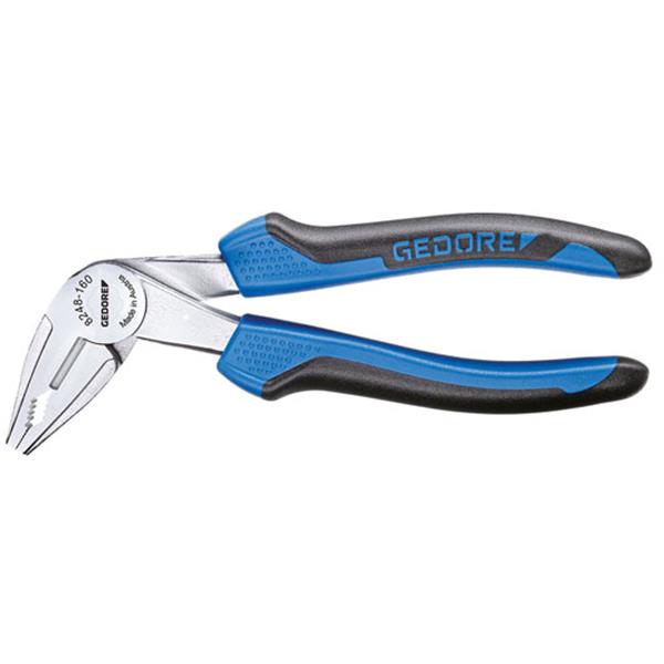 Gedore 8248-160 JC Combination pliers angled 160 m m 2C-handle