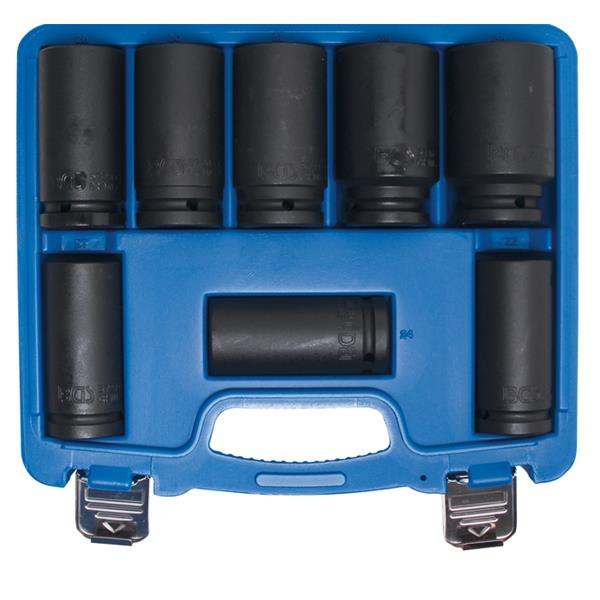 BGS 5241 Impact Socket Set, extra deep, 20 mm (3/4 ") Drive, 22 - 38 mm, 8 pcs.