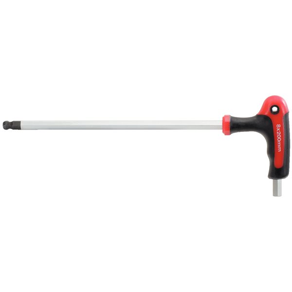 KS-Tools 151.8136 ERGOTORQUEplus T-handle ball end ed hexagon key wrench, 7mm