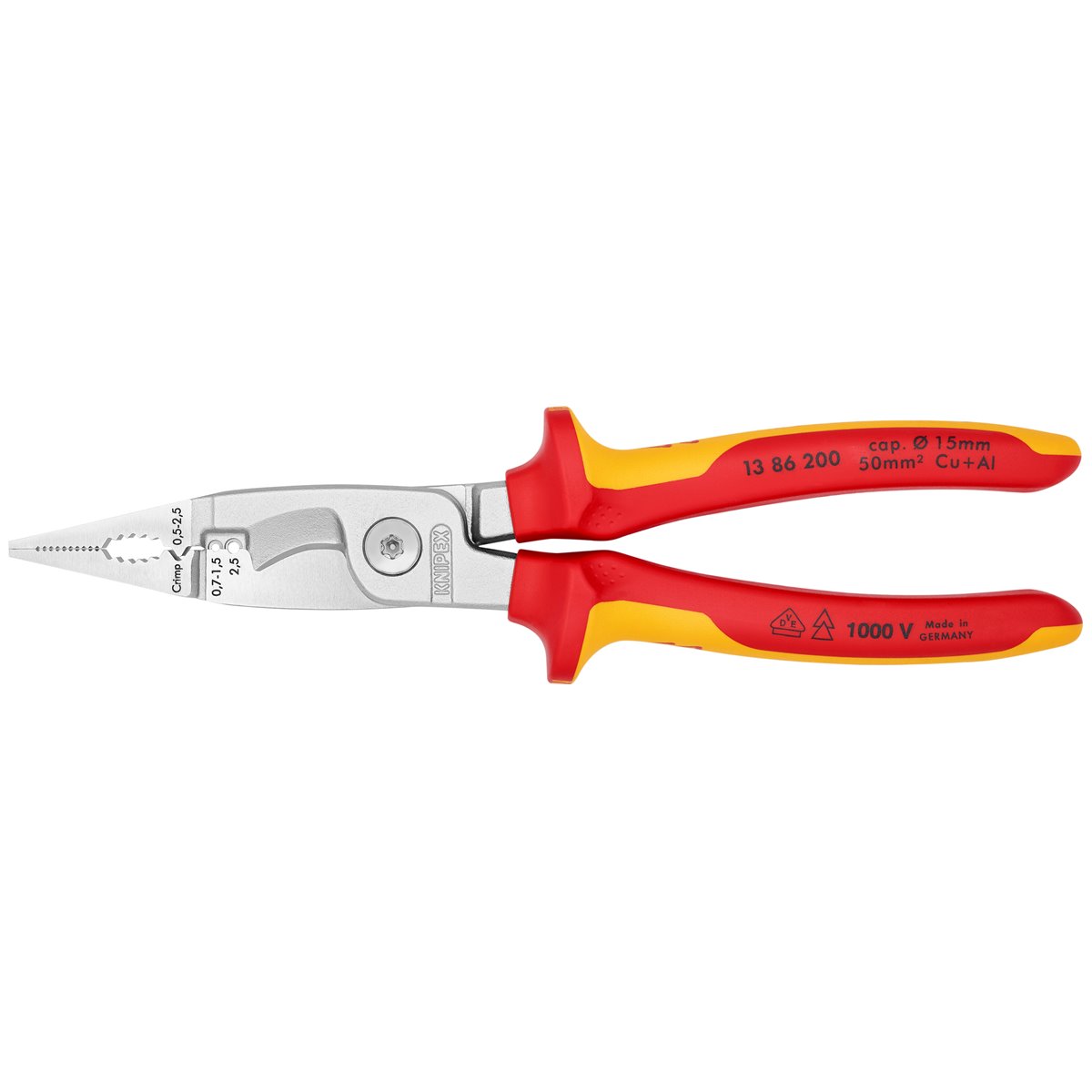 Knipex 13 86 200 SB Elektro-Installationszange 