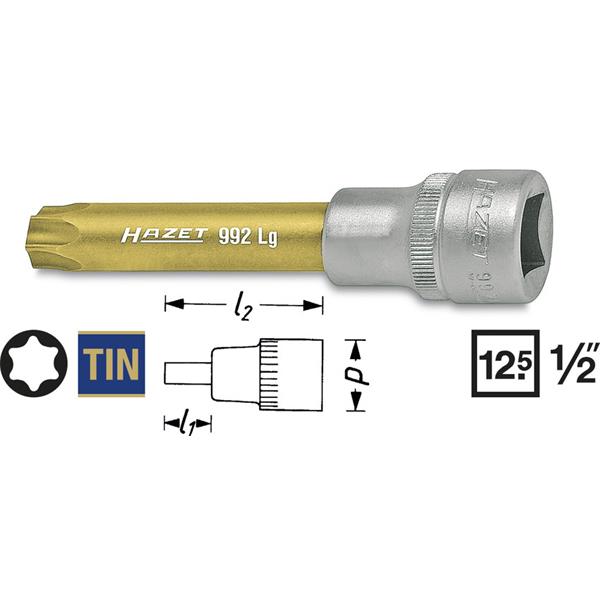 Hazet 992LG-T70 TX-Schraubendreher-Ein. lang T70