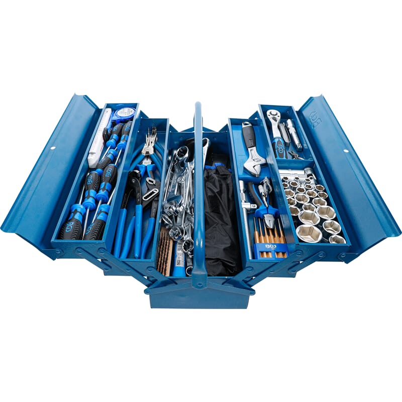 BGS 3340 Metal Tool Box incl. Tool Assortment, 137 pcs.