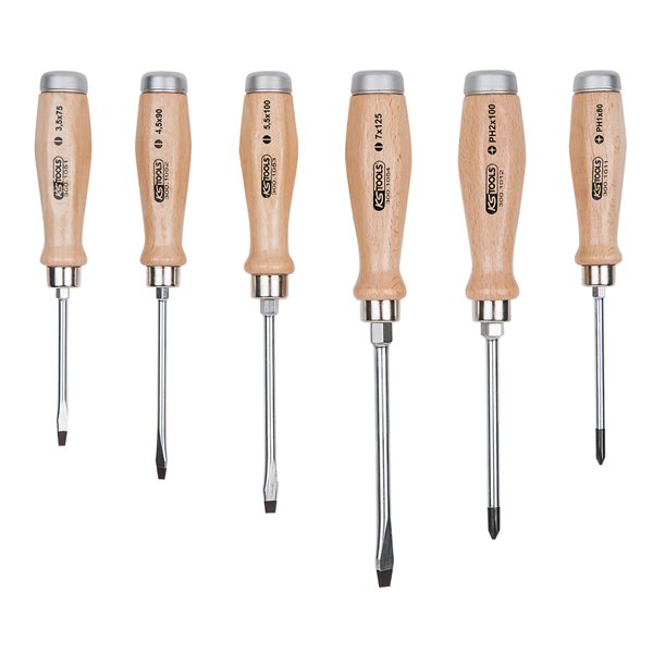 KS-Tools 300.1050 ERGOTORQUE WOODmax screwdriver s et, 6 pcs