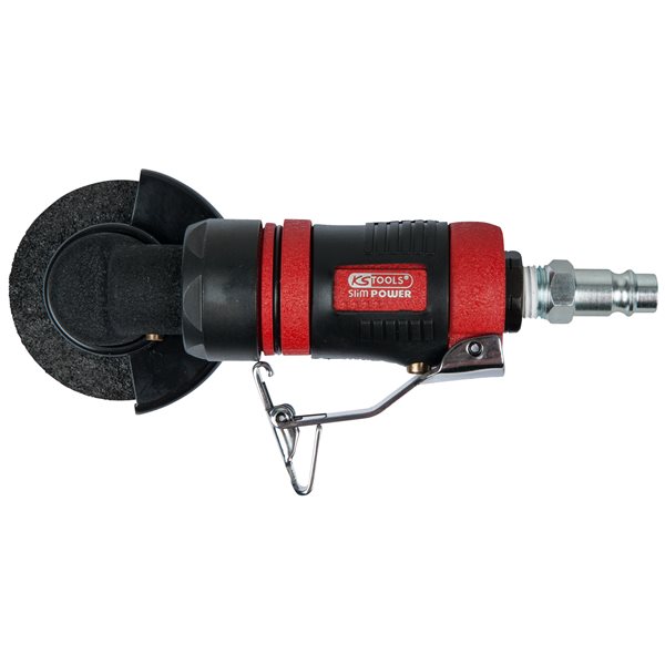 KS-Tools 515.5550 1/4" SlimPOWER Mini compressed a ir rod angle grinder, short