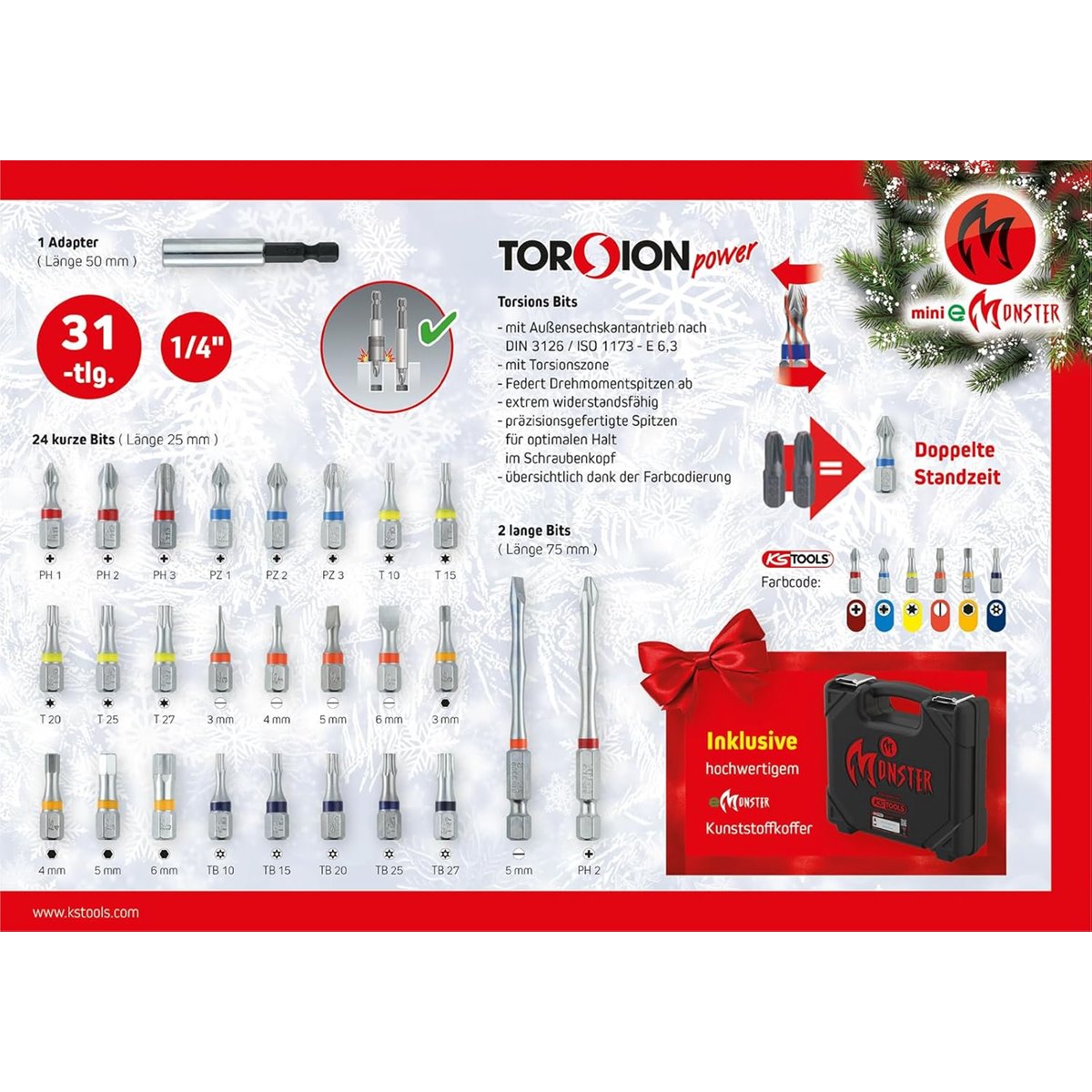 KS-Tools 515.6699 Advent calendar 2024 31 pcs 