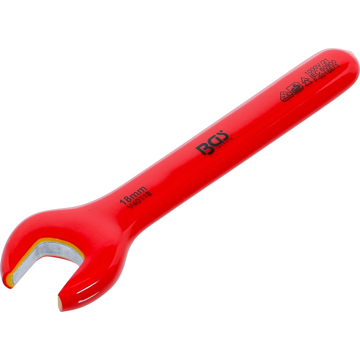 BGS 71068 VDE Single Open End Spanner, 18 mm 