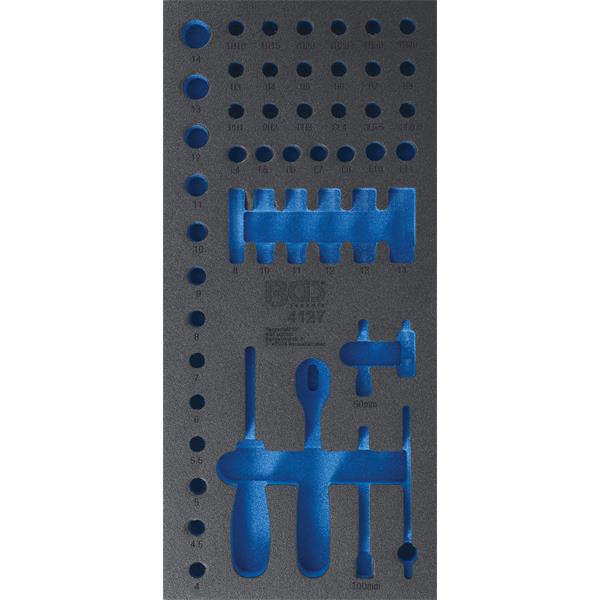 BGS 4127-1 Werkstattwageneinlage 1/3, leer, für Ar t. 4127