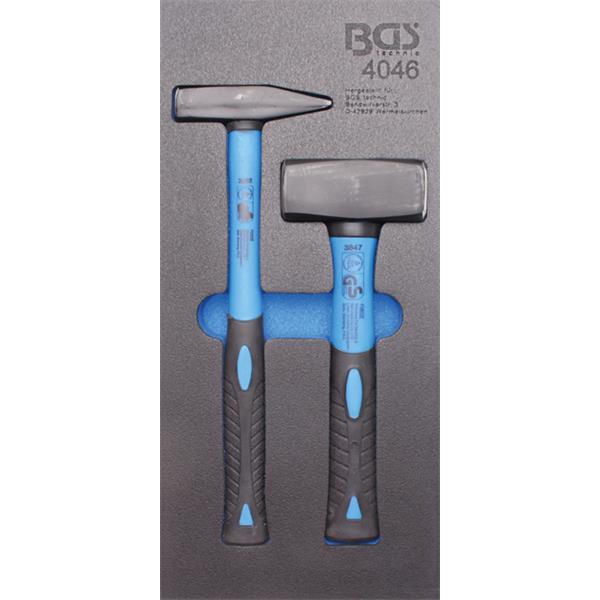 BGS 4046 Tool Tray 1/3: Stoning and Machinist's Ha mmer Set, 2 pcs.