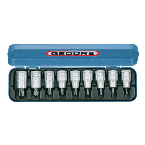 Gedore ITX 19 PM Screwdriver bit socket set 1/2" 9 pcs TORX T20-60