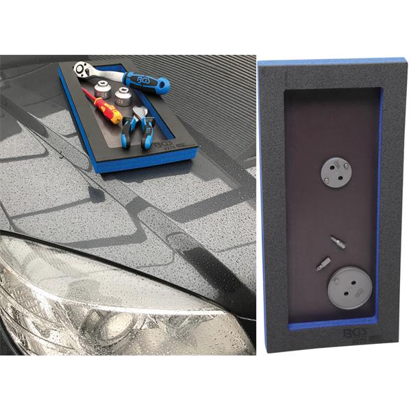 BGS 9275 Werkstattwageneinlage 1/3: Ablagefach mit magnetischer Bodenplatte, 129 x 348 x 14 mm