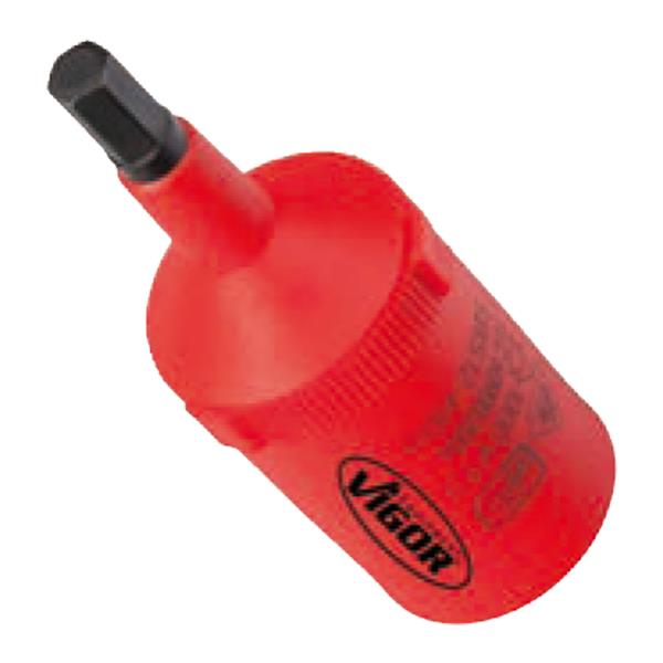 Vigor V3340 1/2&quot; VDE hex screwdriver socket, 8 mm