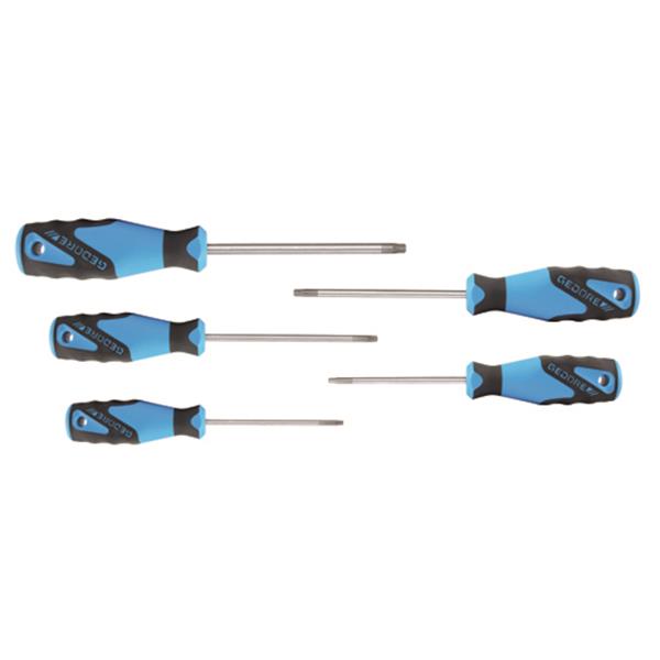 Gedore 2163 TX-05 3C-Screwdriver set 5 pcs TORX T1 0-T30