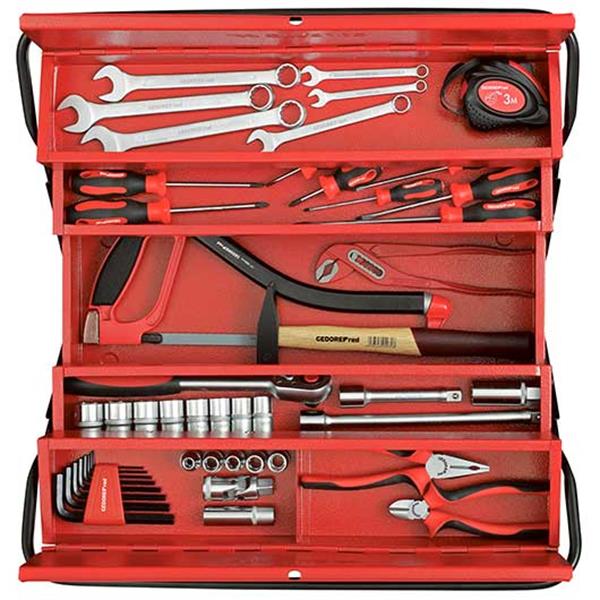 Gedore red R21600072 Tool set BASIS in tool box 72 