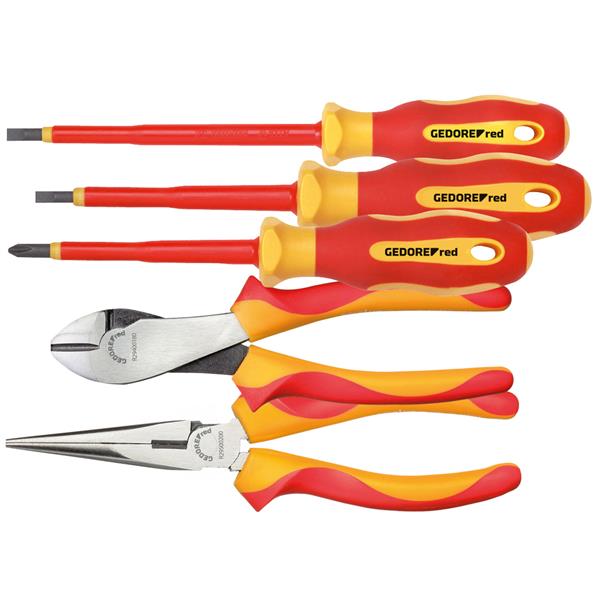 Gedore red R39002005 VDE-tool set 2xpliers+PH+SL 5 