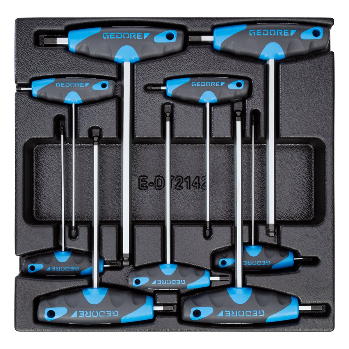 Gedore 1500 ES-DT 2142 Hexagon socket key set in 2 /3 ES tool module