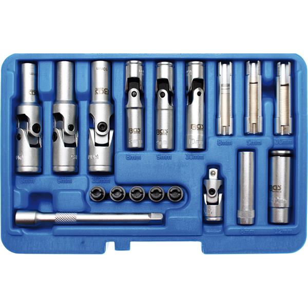 BGS 9026 Glow Plug Socket Set, 18 pcs. 